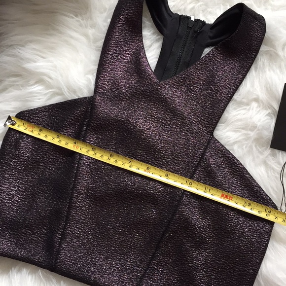 Metallic purple crop top - Picture 5 of 6